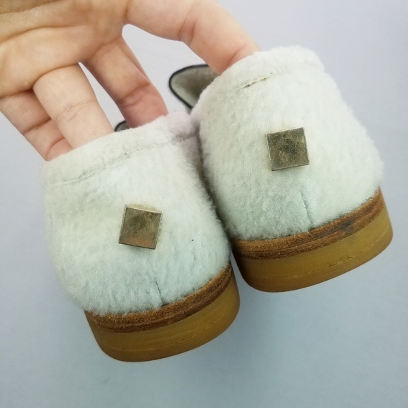Stuart Weitzman | Fuzzy Creme Loafers, size 8 - Picture 4 of 8